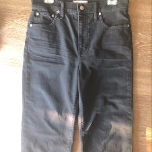 Madewell slim fit wide leg crop jeans, size 30. Like-new condition.